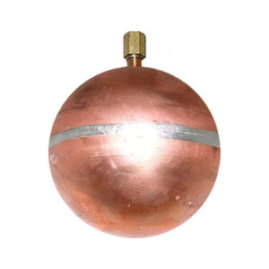 5 inch copper float ball with 1/4-20 thread