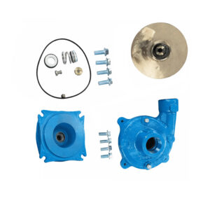 Alt Text: Burks pump wet end repair kit with replacement pump components for centrifugal pump rebuild and maintenance